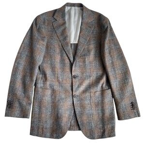 Suitsupply Blazer Men 38R Unstructured Silk Linen Wool Havana Slim Patch Pocket